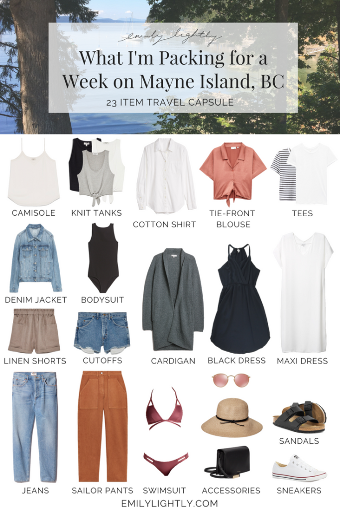 What I'm Packing for a Week on Mayne Island, BC