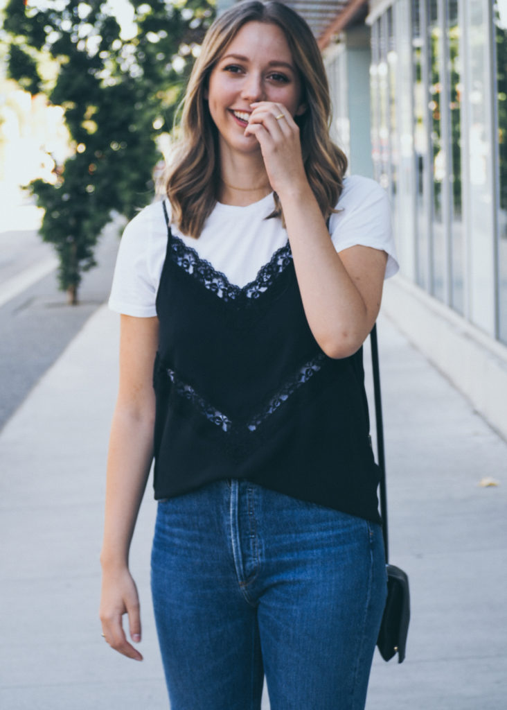 Pinterest inspired outfit with my new layering tank (worn