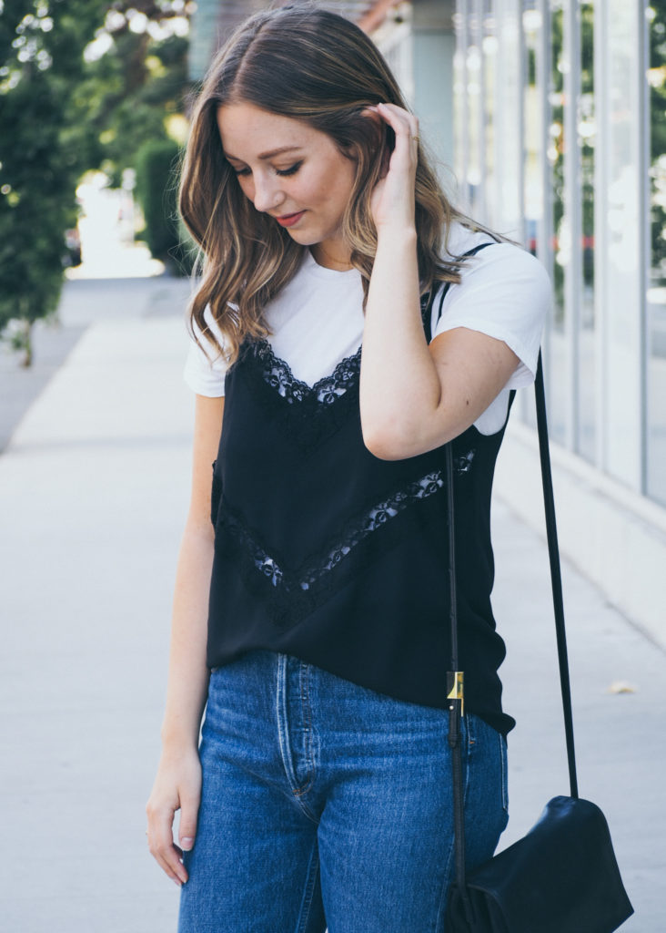 Turtleneck under tank outlet top