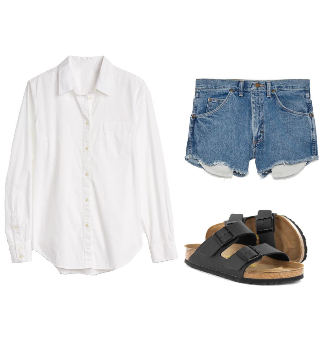 A Classic White Button Down Top for Spring on Life with Emily