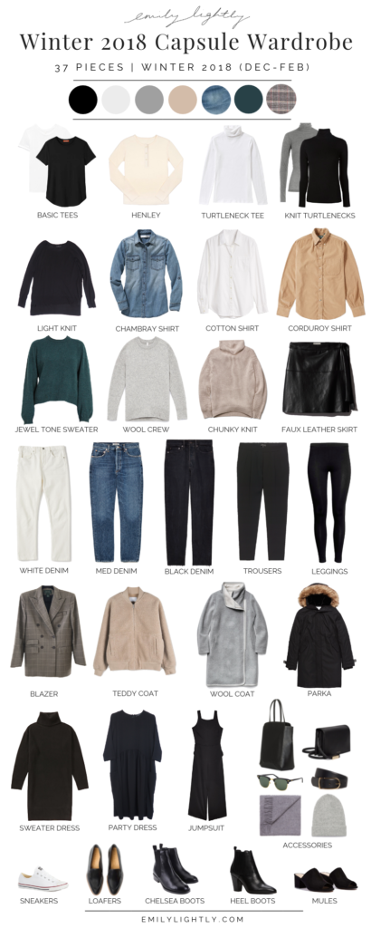 My Winter 2018 Capsule Wardrobe - Emily Lightly