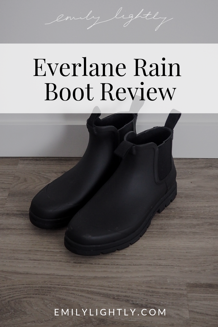 Everlane Rain Boot Review - Emily Lightly