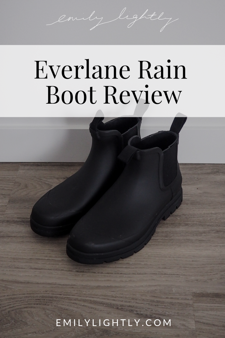 Everlane rain shop boot review