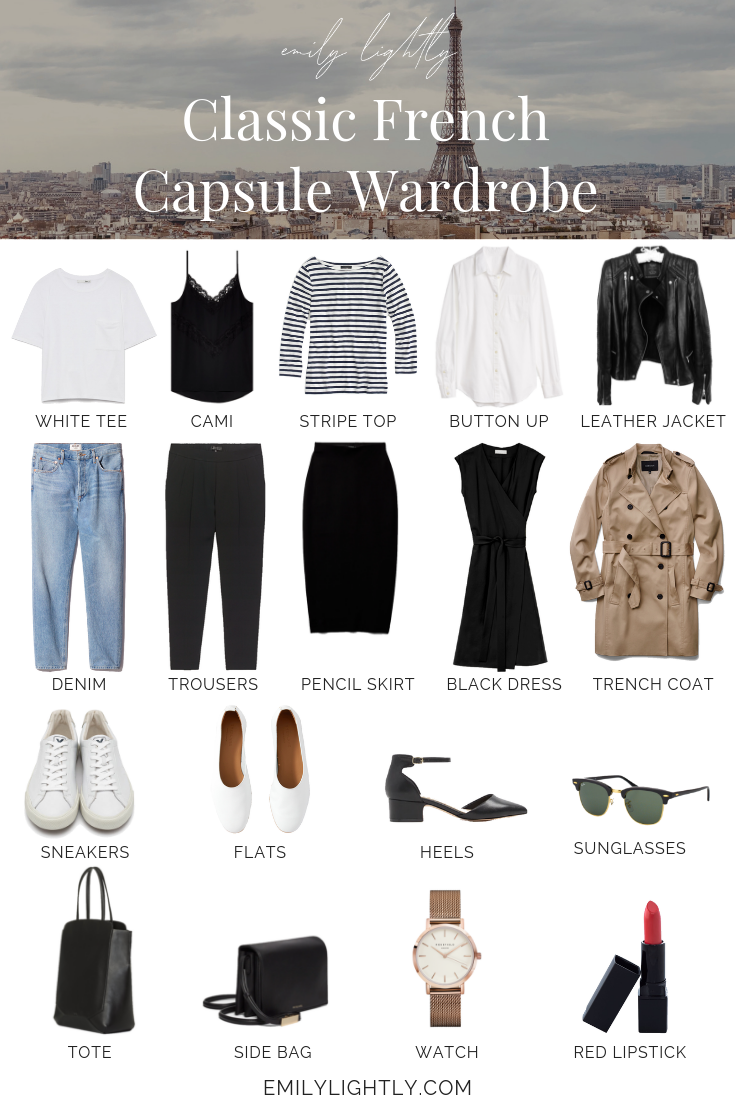 Classic French Capsule Wardrobe - Emily Lightly