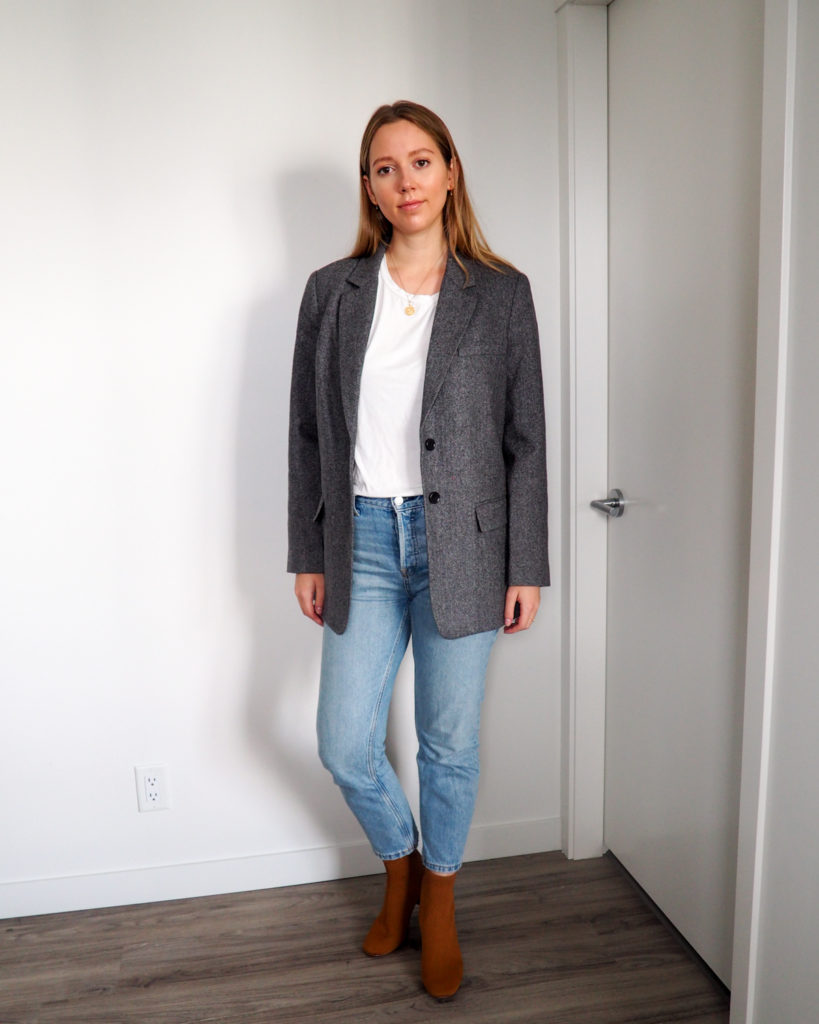 How to Style Boots and Blazers for Fall featuring Everlane - Emily Lightly