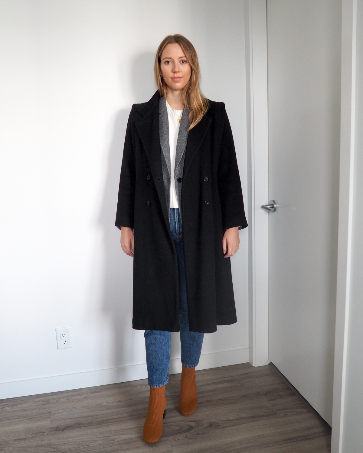 How to Style Boots & Blazers for Fall featuring Everlane - Emily Lightly