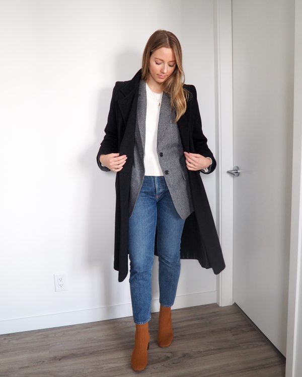 How to Style Boots and Blazers for Fall featuring Everlane - Emily Lightly