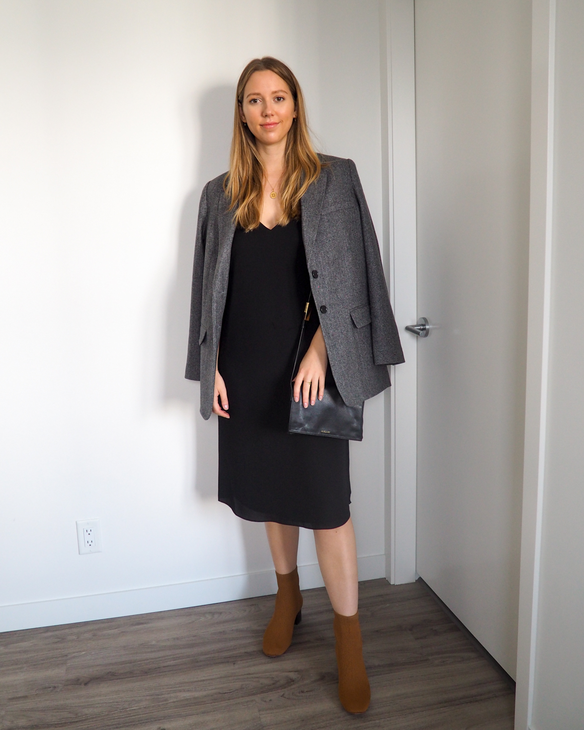 How to Style Boots & Blazers for Fall featuring Everlane - Emily Lightly