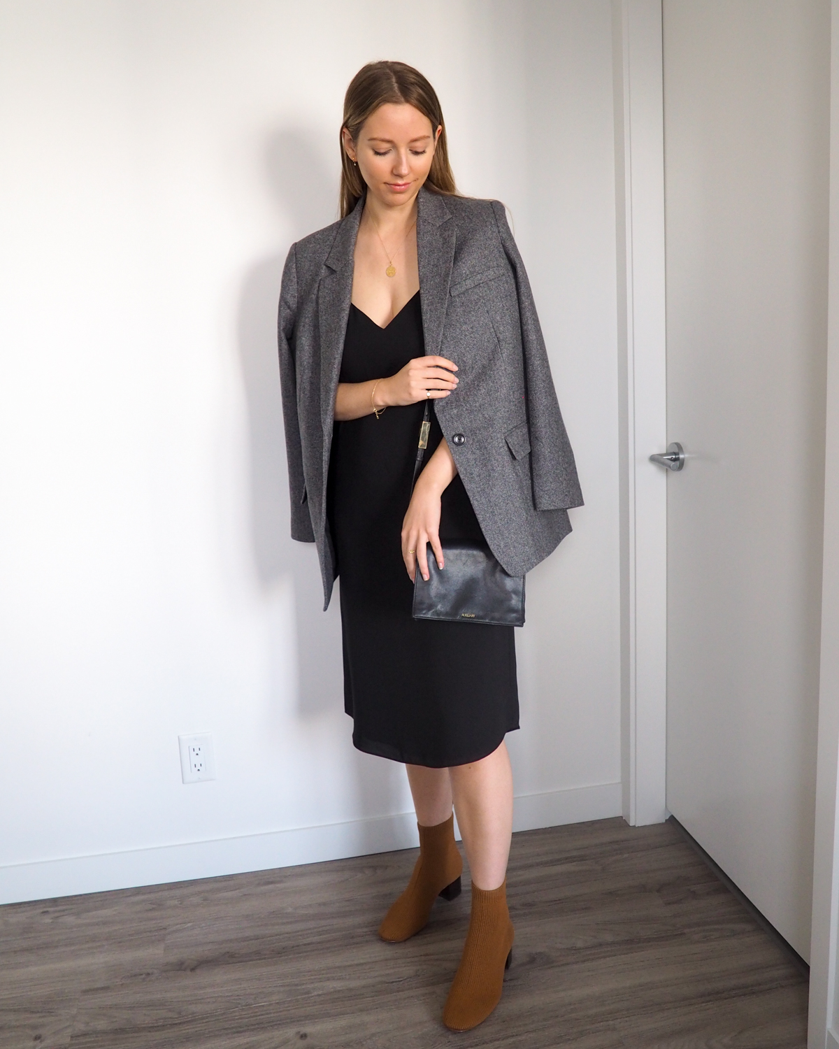 How to Style Boots & Blazers for Fall featuring Everlane - Emily Lightly