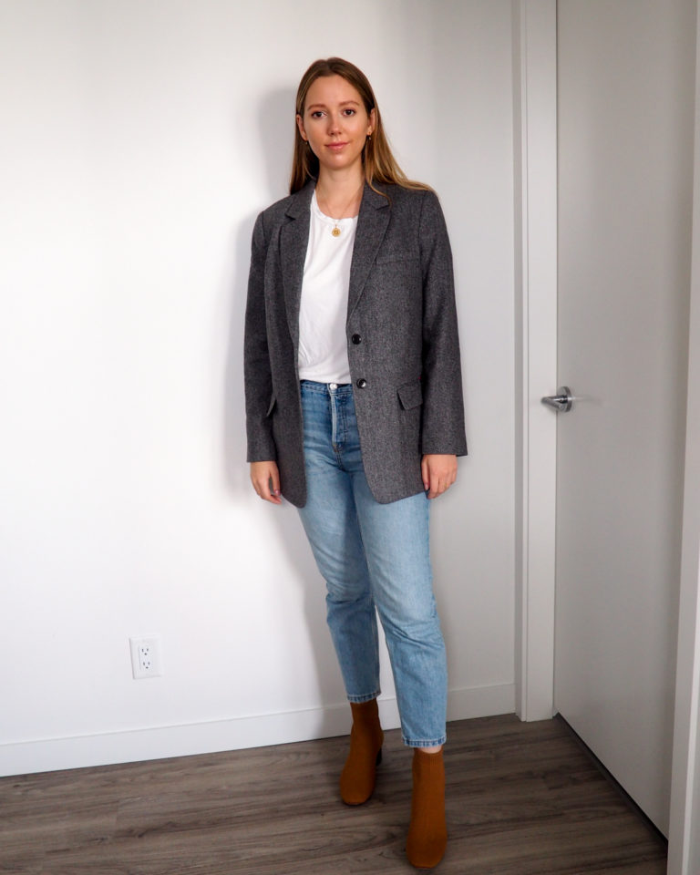 How to Style Boots and Blazers for Fall featuring Everlane - Emily Lightly