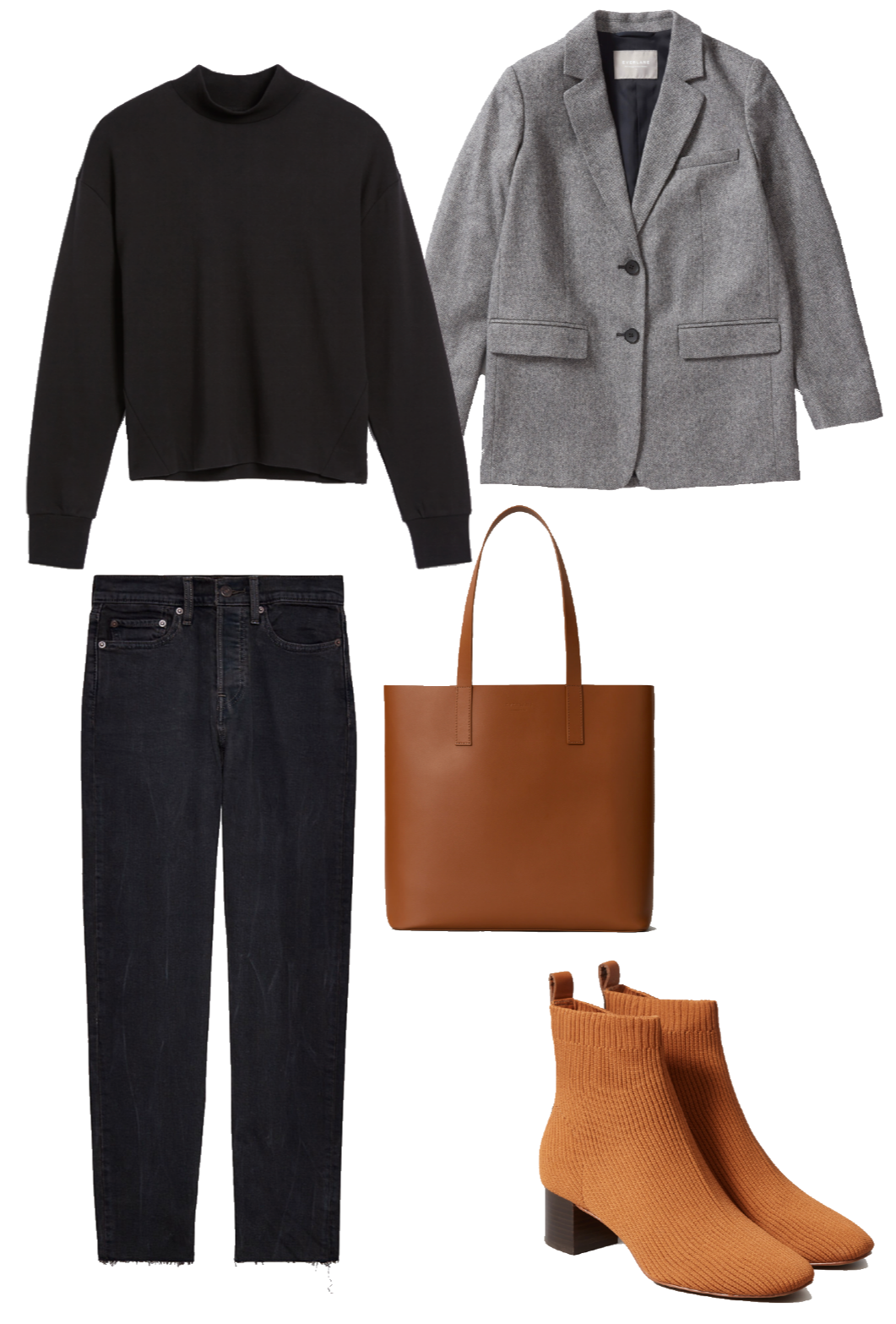 How to Style Boots & Blazers for Fall featuring Everlane - Emily Lightly