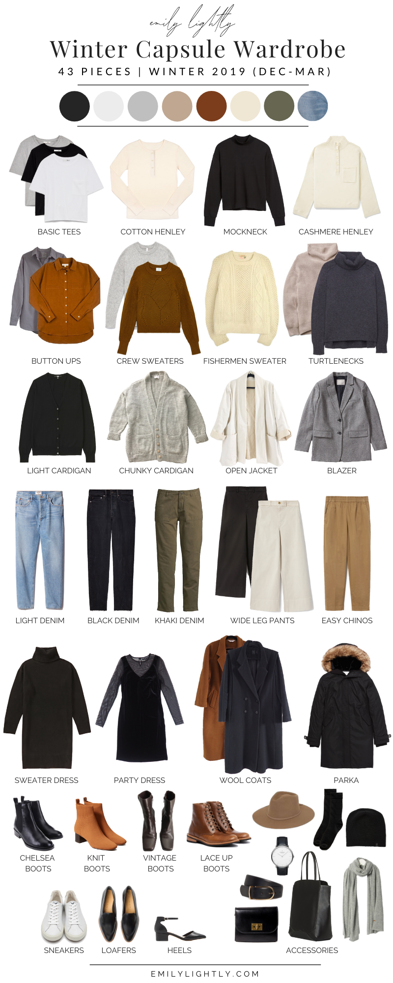 My Winter 2019 Capsule Wardrobe - Emily Lightly