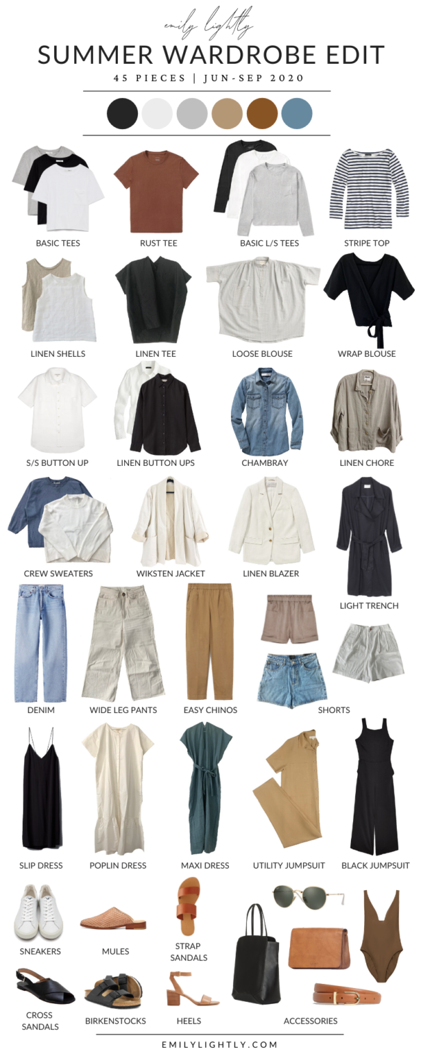 My Summer 2020 Wardrobe Edit + Outfit Ideas - Emily Lightly
