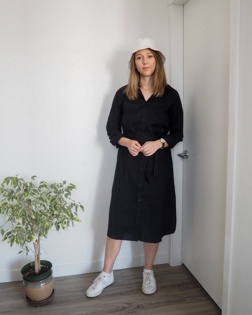 Styling a Shirt Dress 5 Ways featuring Kotn - Emily Lightly