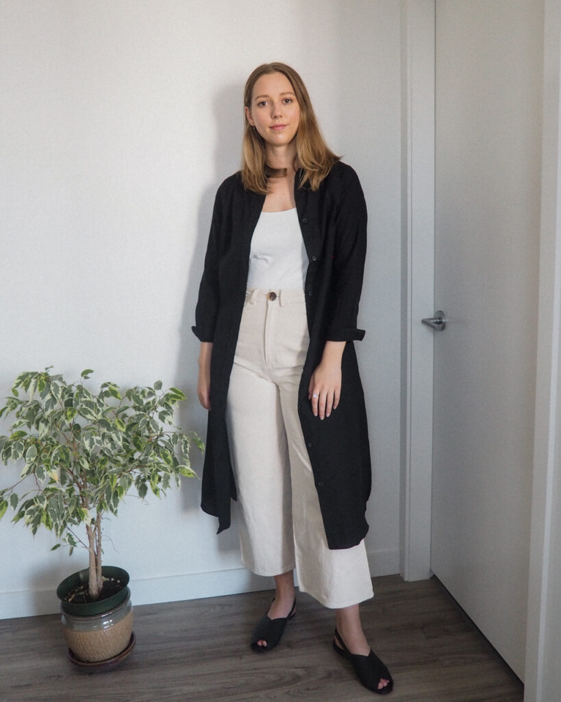 Styling a Shirt Dress 5 Ways featuring Kotn - Emily Lightly