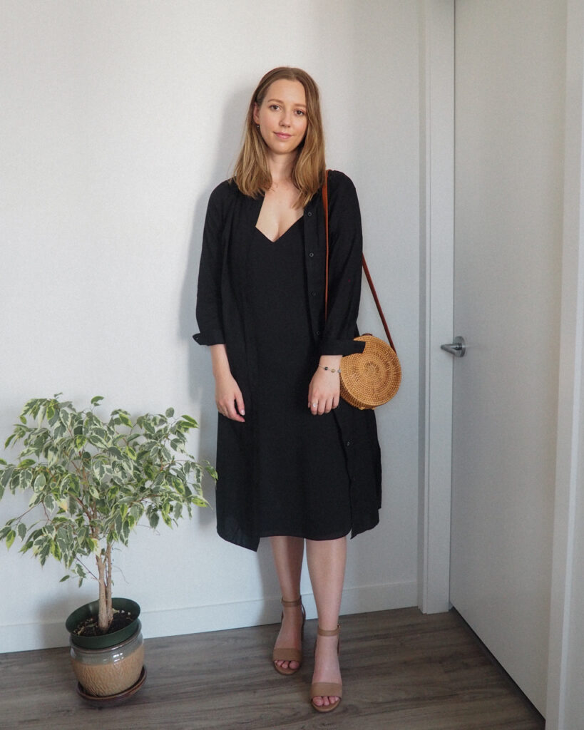 Styling a Shirt Dress 5 Ways featuring Kotn - Emily Lightly