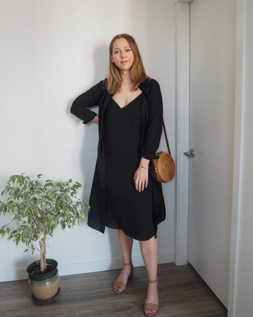 Styling a Shirt Dress 5 Ways featuring Kotn - Emily Lightly