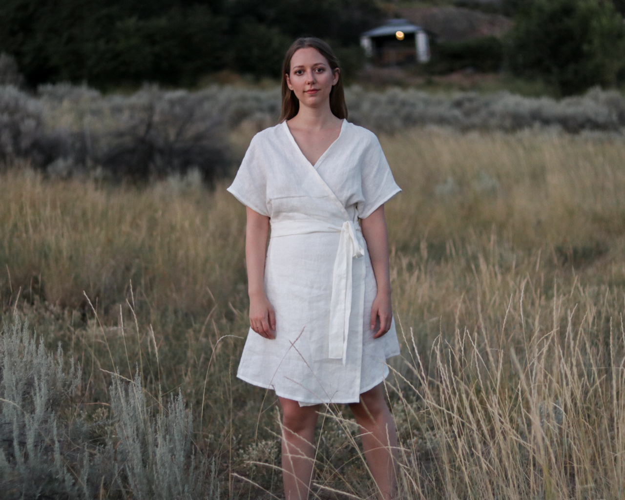 Bellbird Wrap Dress Pattern Review - Emily Lightly