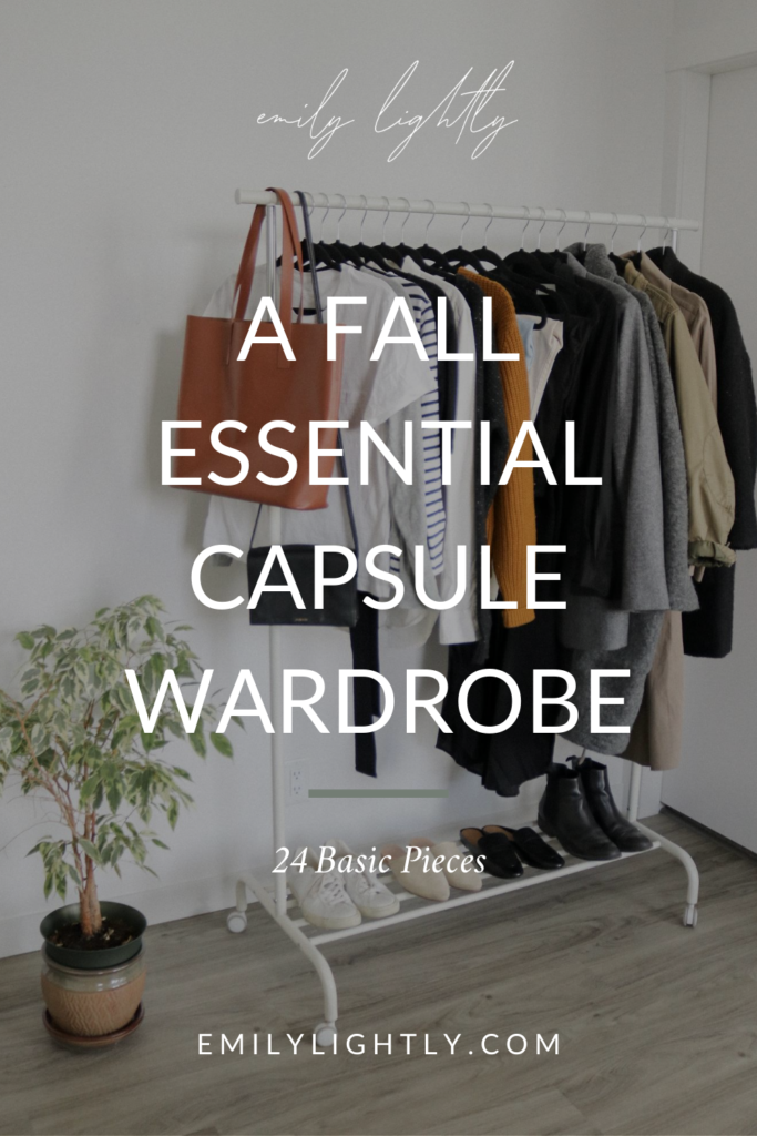 A Fall Essential Capsule Wardrobe - Emily Lightly