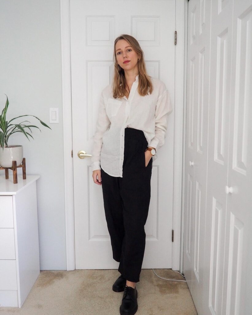 How to Style a Classic Linen Shirt featuring POMP - Emily Lightly