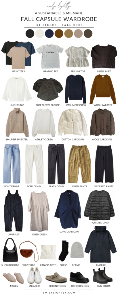 A Sustainable & Me-Made Fall Capsule Wardrobe - Emily Lightly