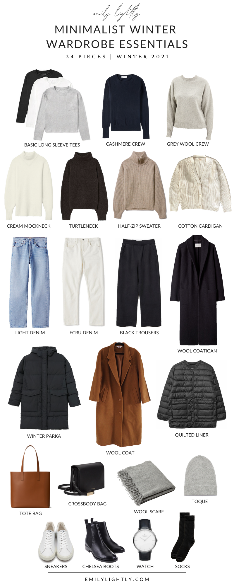 Minimalist winter wardrobe essentials