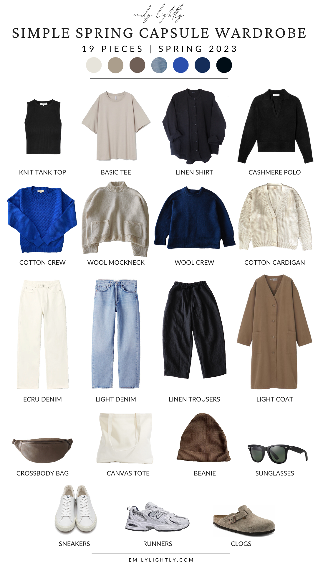 A Simple Spring Capsule Wardrobe Emily Lightly